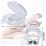 Silicone Magnetic Anti Snore Stop Snoring Nose Clip Sleep Tray Sleeping Aid Apnea Guard Night Device with Case