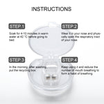 Silicone Magnetic Anti Snore Stop Snoring Nose Clip Sleep Tray Sleeping Aid Apnea Guard Night Device with Case