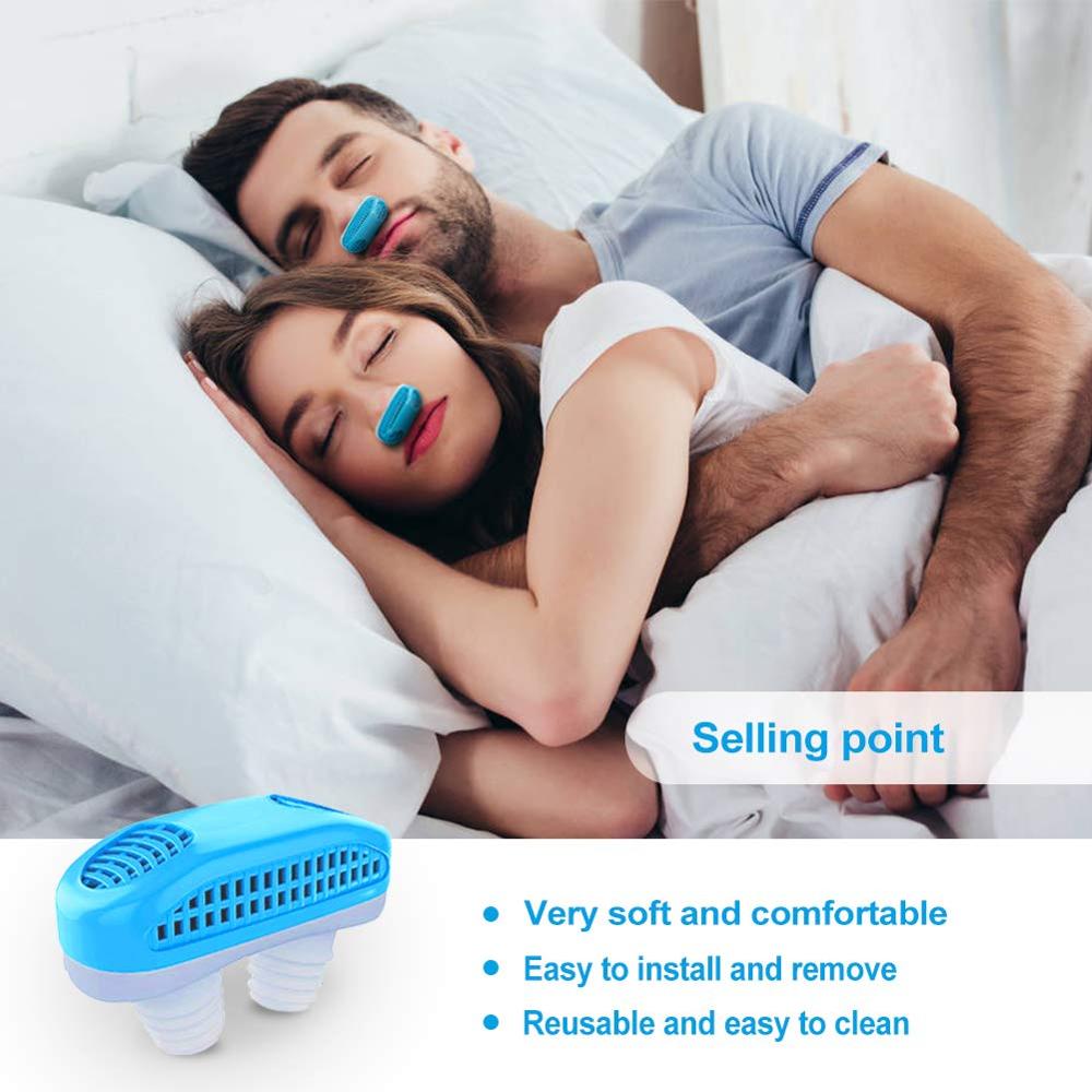 Silicone anti snoring Nasal Dilators Anti Snore Nose Clip Sleep Tray Sleeping Aid Apnea Guard Night Device